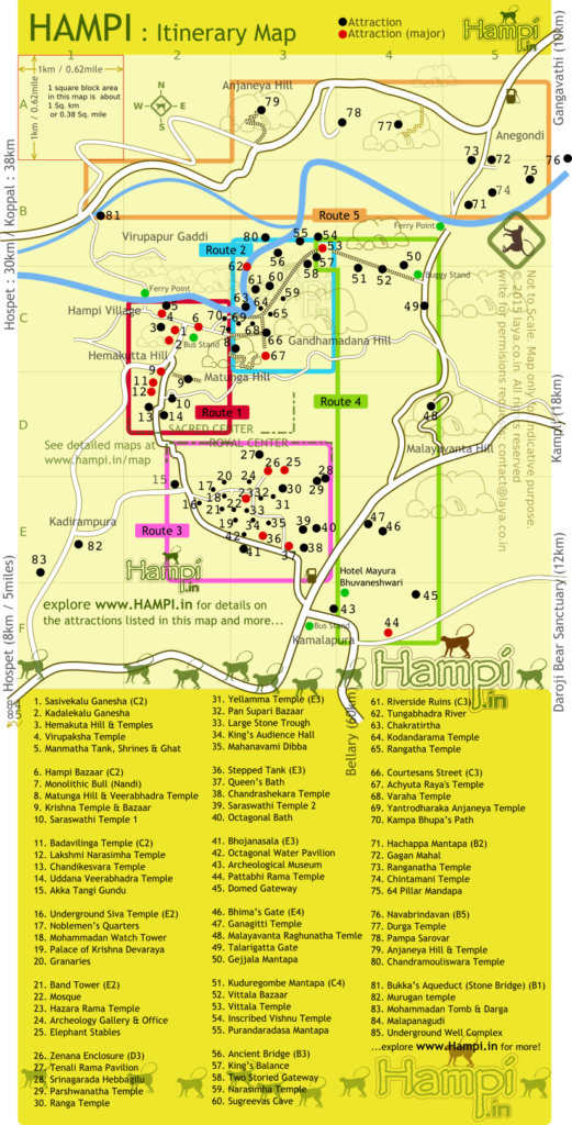 Mapa Hampi
